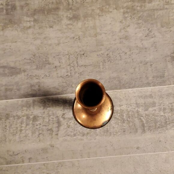 Vintage Copper Tall Bud Vase - Picture 3 of 5